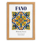 Fano, Italy – Travel Print, set in oak frame