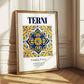 Terni, Italy – Illustrated Travel Poster, styled in a charming Paris street view