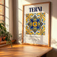 Terni, Italy – Illustrated Travel Poster, clean layout with no caption