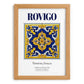 Rovigo, Italy – Travel Poster, set in oak frame