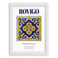Rovigo, Italy – Travel Poster, placed in minimal white frame