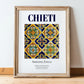 Chieti, Italy – Wanderlust-Inspired Poster, in wooden frame leaning on the floor