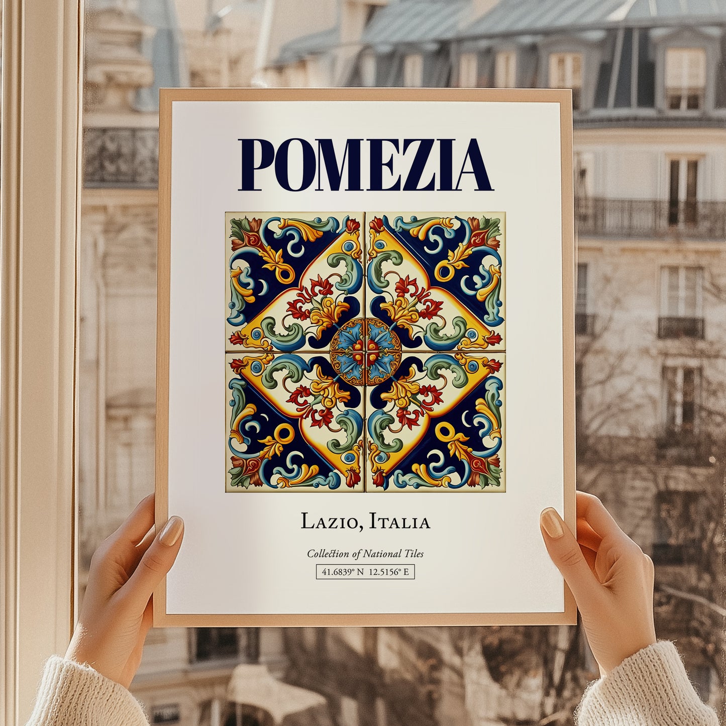 Pomezia, Italy – Illustrated Travel Poster