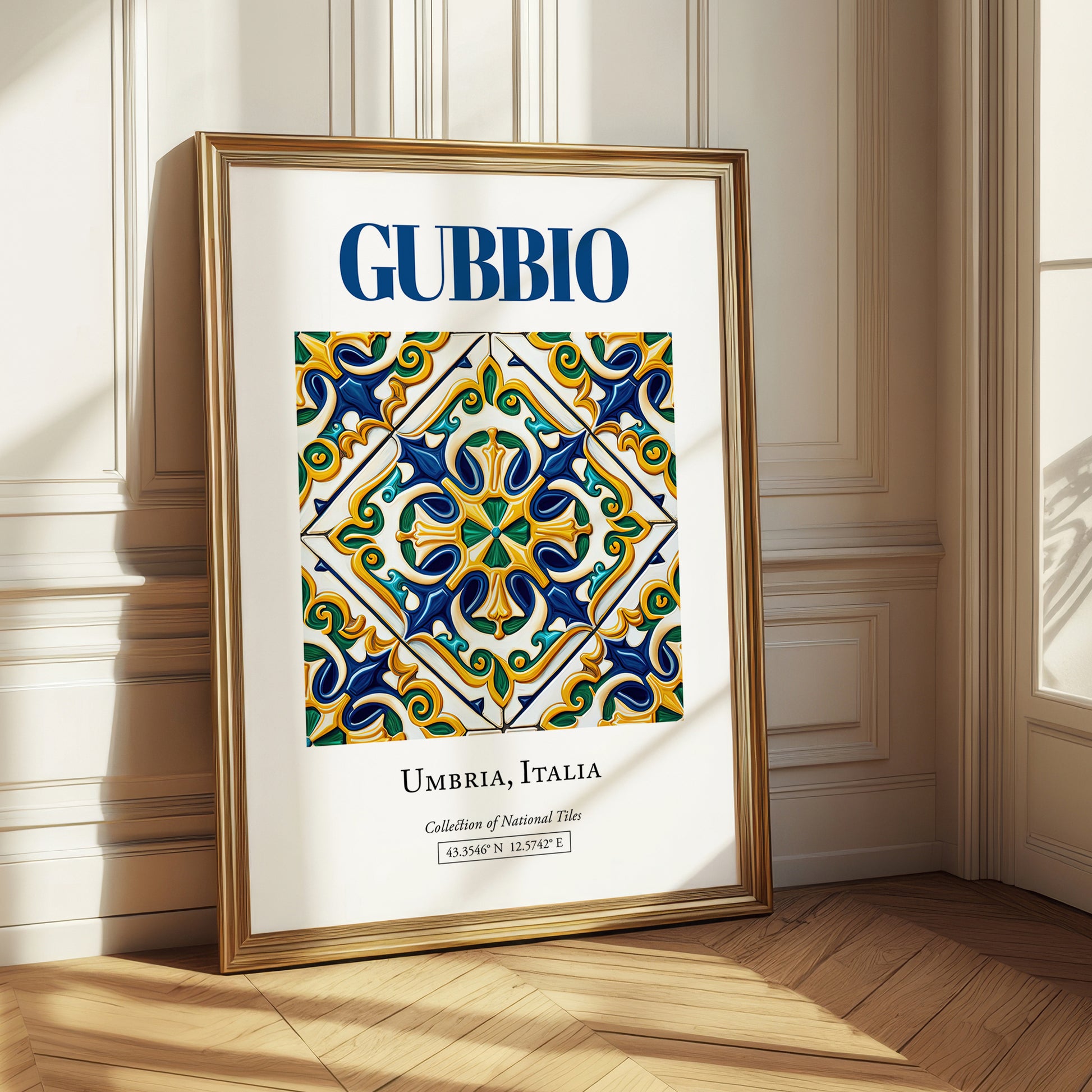 Gubbio, Italy – Travel Wall Art, styled in a charming Paris street view