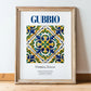 Gubbio, Italy – Travel Wall Art, in wooden frame leaning on the floor
