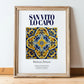 San Vito Lo Capo, Italy – Global Cities Wall Print, in wooden frame leaning on the floor