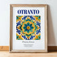 Otranto, Italy – Travel Print, in wooden frame leaning on the floor