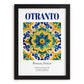 Otranto, Italy – Travel Print, in sleek black frame