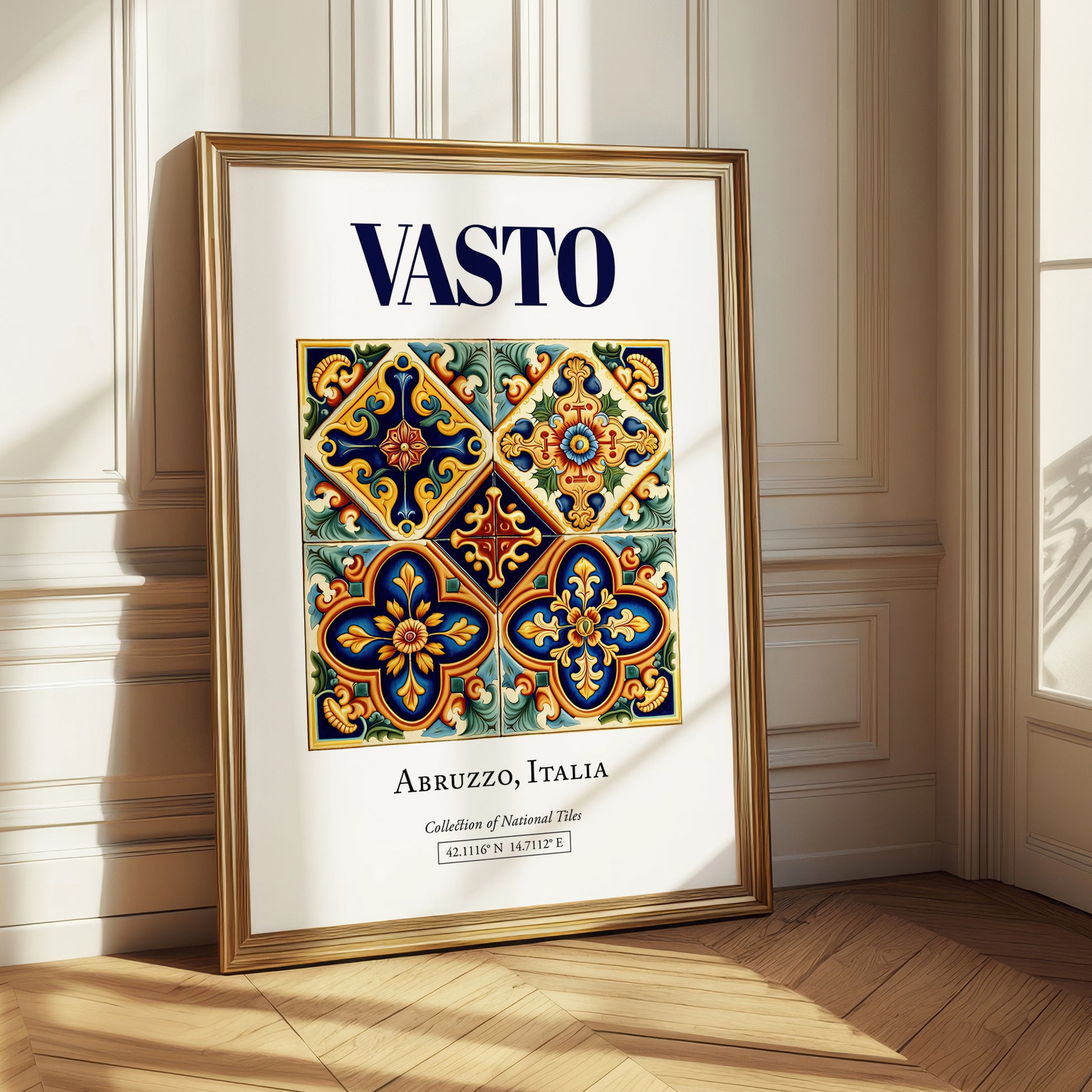 Vasto, Italy – Travel Print, styled in a charming Paris street view
