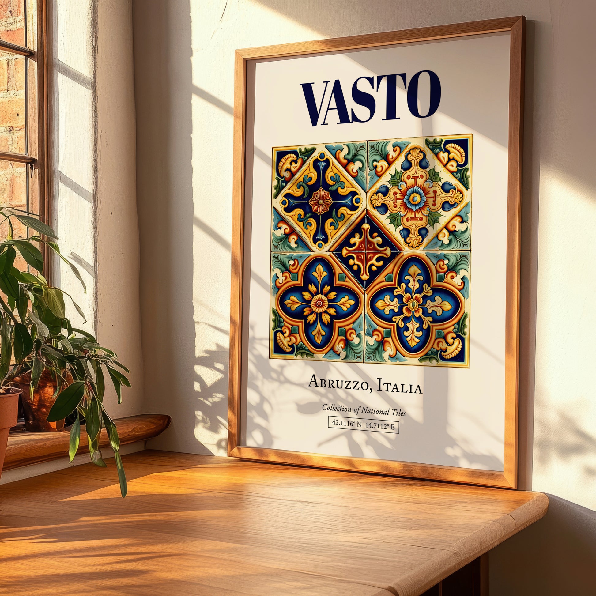 Vasto, Italy – Travel Print, clean layout with no caption