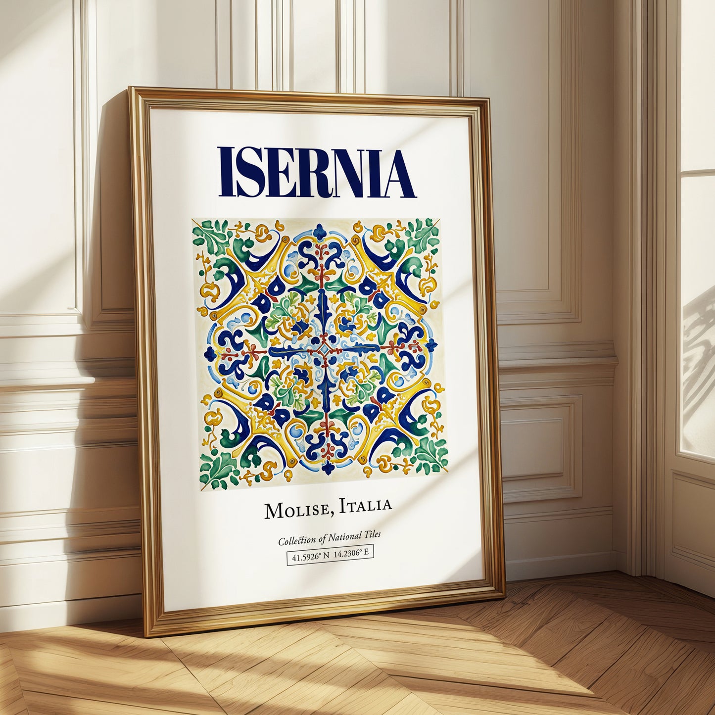 Isernia, Italy – Travel Print, styled in a charming Paris street view