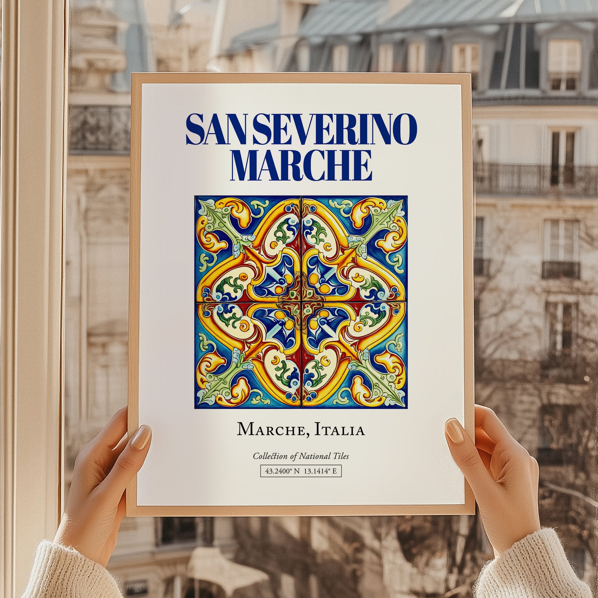 San Severino Marche, Italy – Illustrated Travel Poster