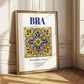 Bra, Italy – Travel Memories Wall Print, styled in a charming Paris street view