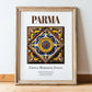 Parma, Italy – Travel Wall Decor, in wooden frame leaning on the floor