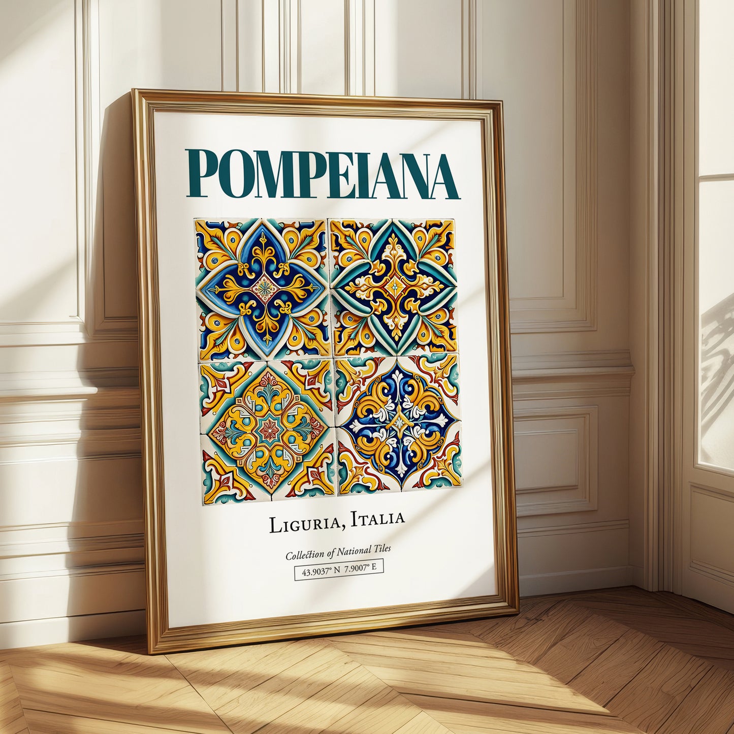 Pompeiana, Italy – Travel Print, styled in a charming Paris street view