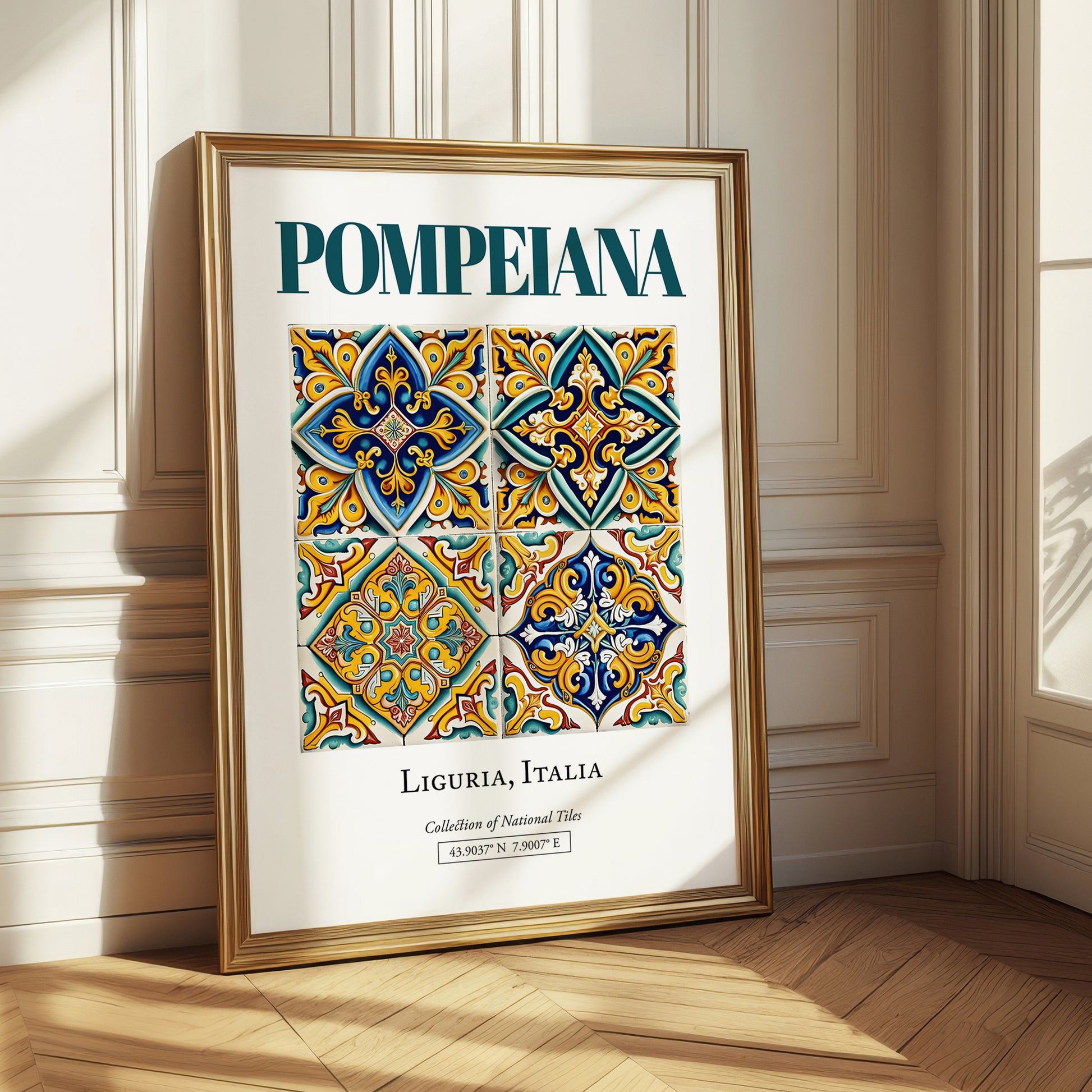 Pompeiana, Italy – Travel Print, styled in a charming Paris street view