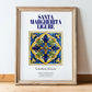 Santa Margherita Ligure, Italy – Travel Print, in wooden frame leaning on the floor