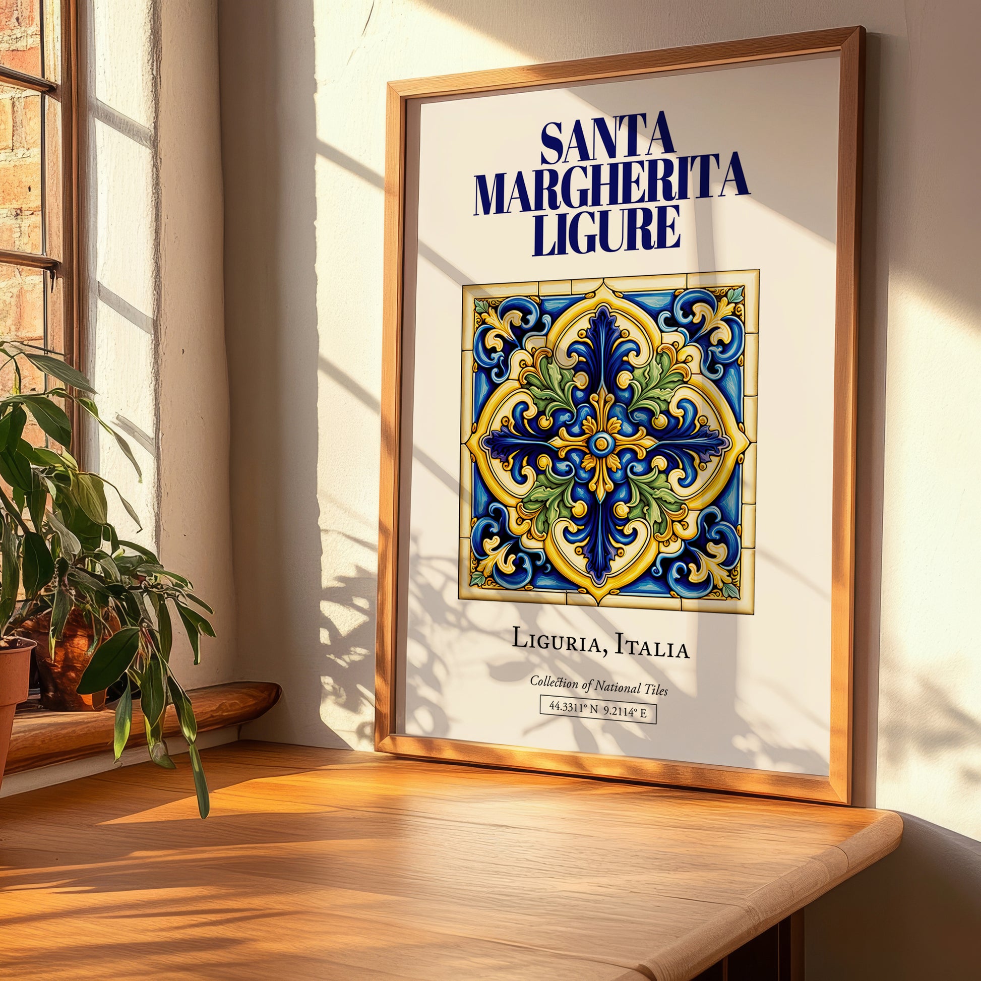 Santa Margherita Ligure, Italy – Travel Print, clean layout with no caption