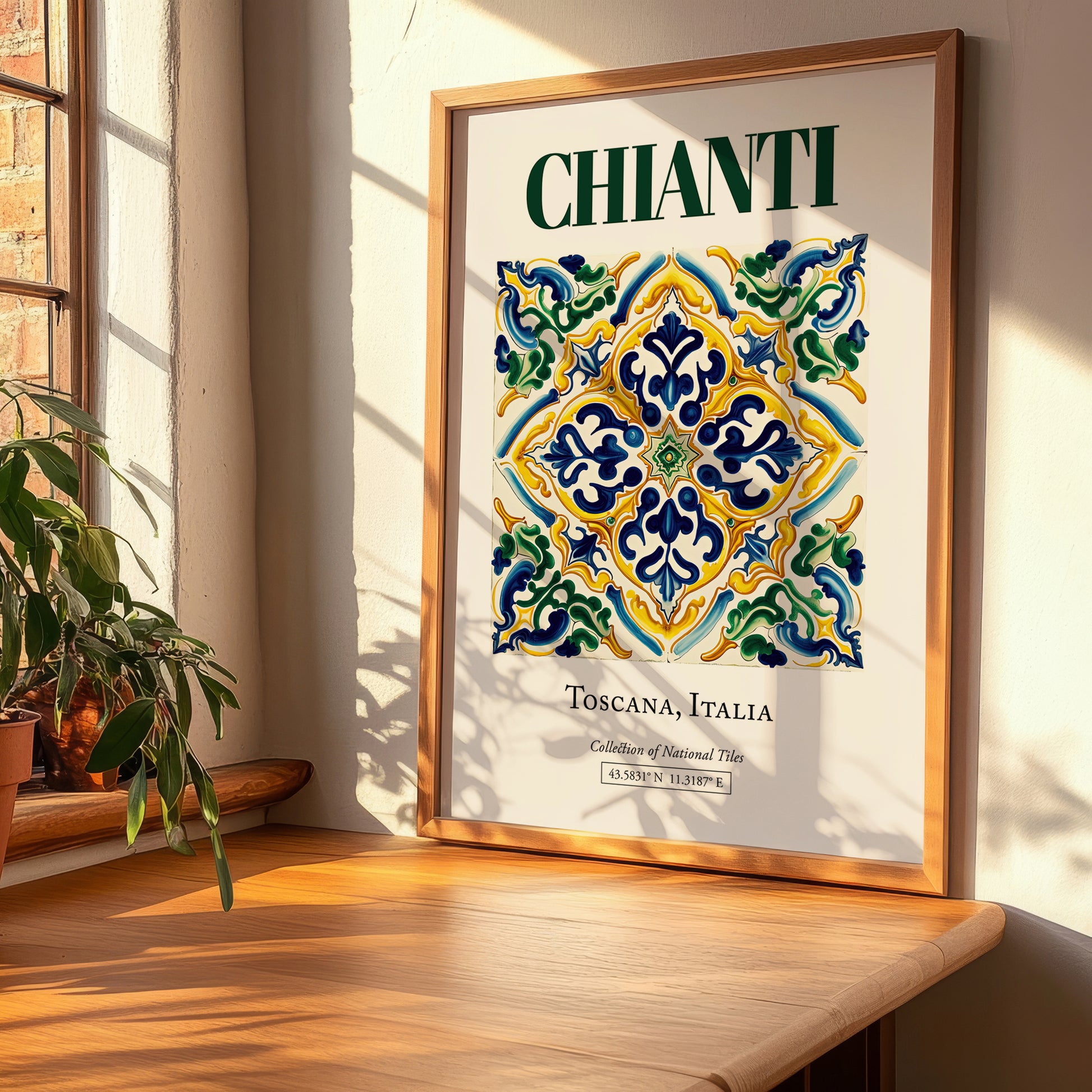 Chianti, Italy – Travel Poster, clean layout with no caption