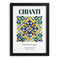 Chianti, Italy – Travel Poster, in sleek black frame