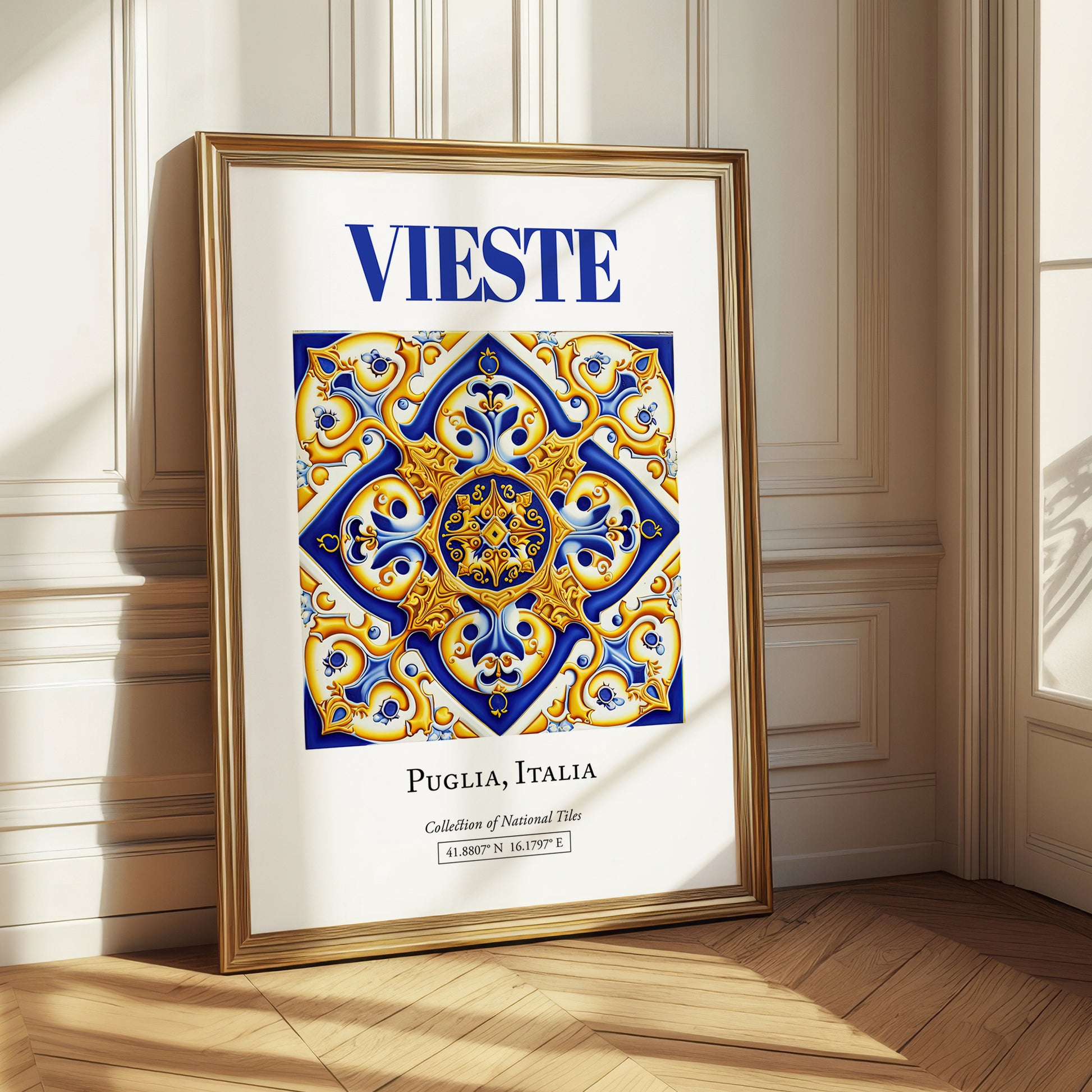 Vieste, Italy – Travel Print, styled in a charming Paris street view