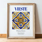 Vieste, Italy – Travel Print, in wooden frame leaning on the floor