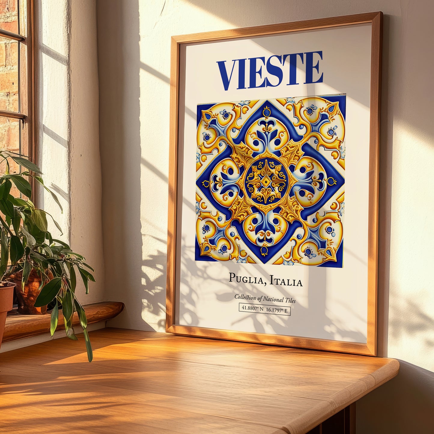 Vieste, Italy – Travel Print, clean layout with no caption