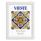 Vieste, Italy – Travel Print, placed in minimal white frame