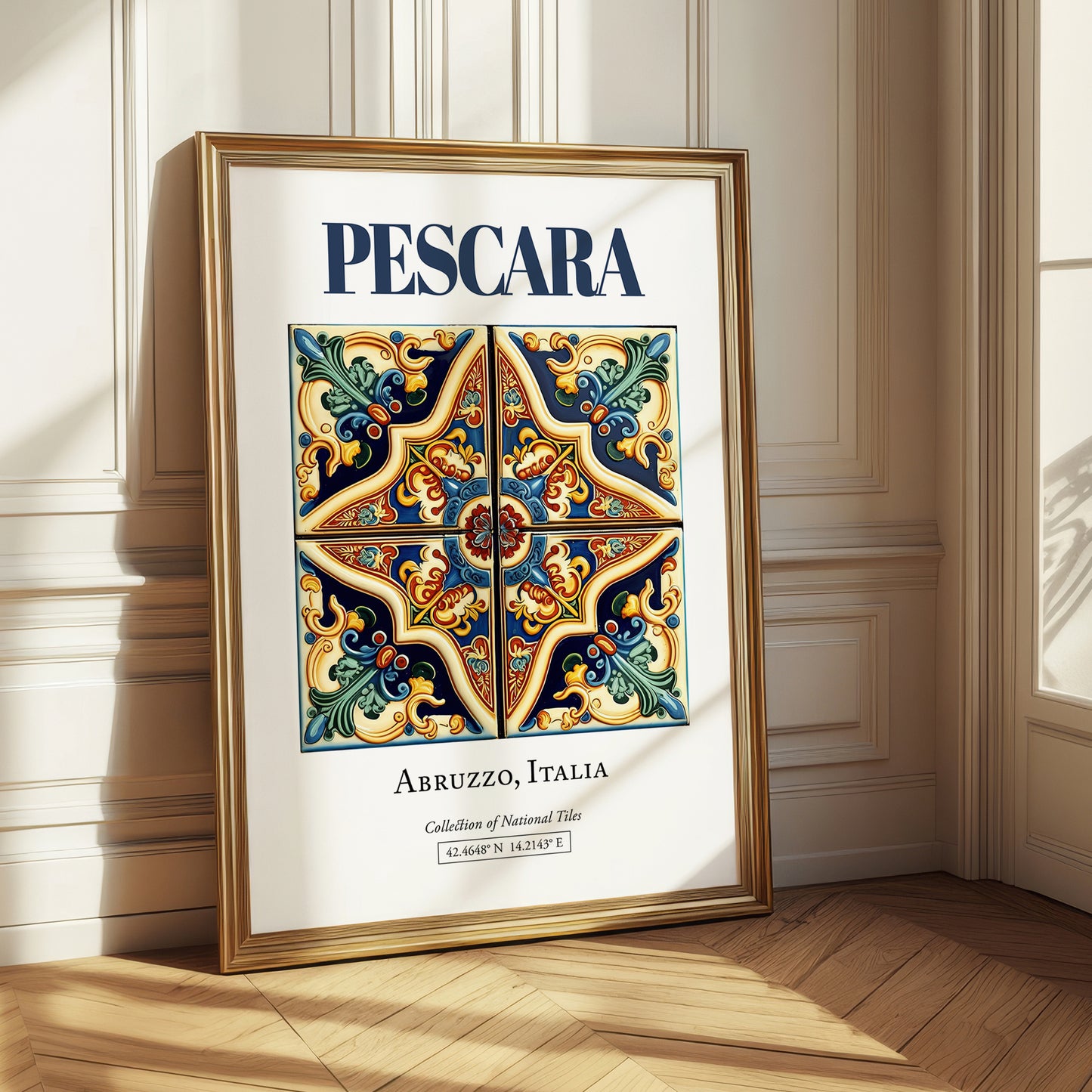 Pescara, Italy – Travel Print, styled in a charming Paris street view
