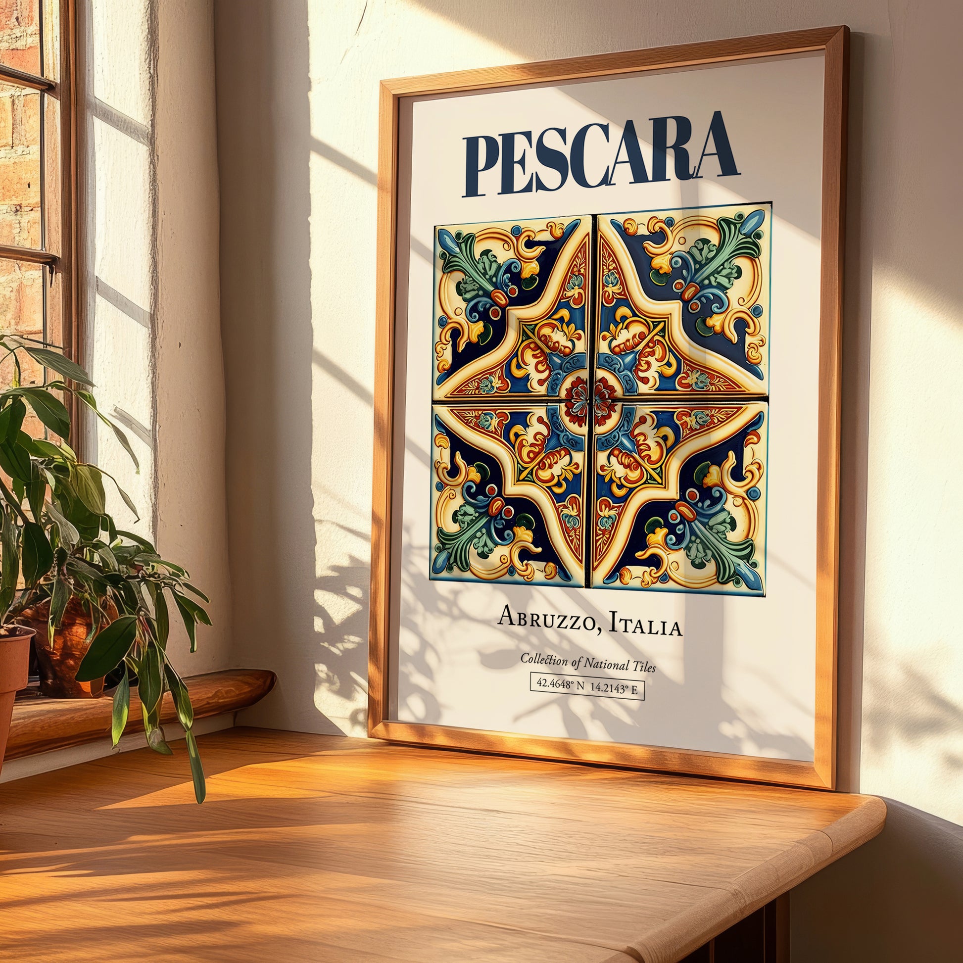 Pescara, Italy – Travel Print, clean layout with no caption