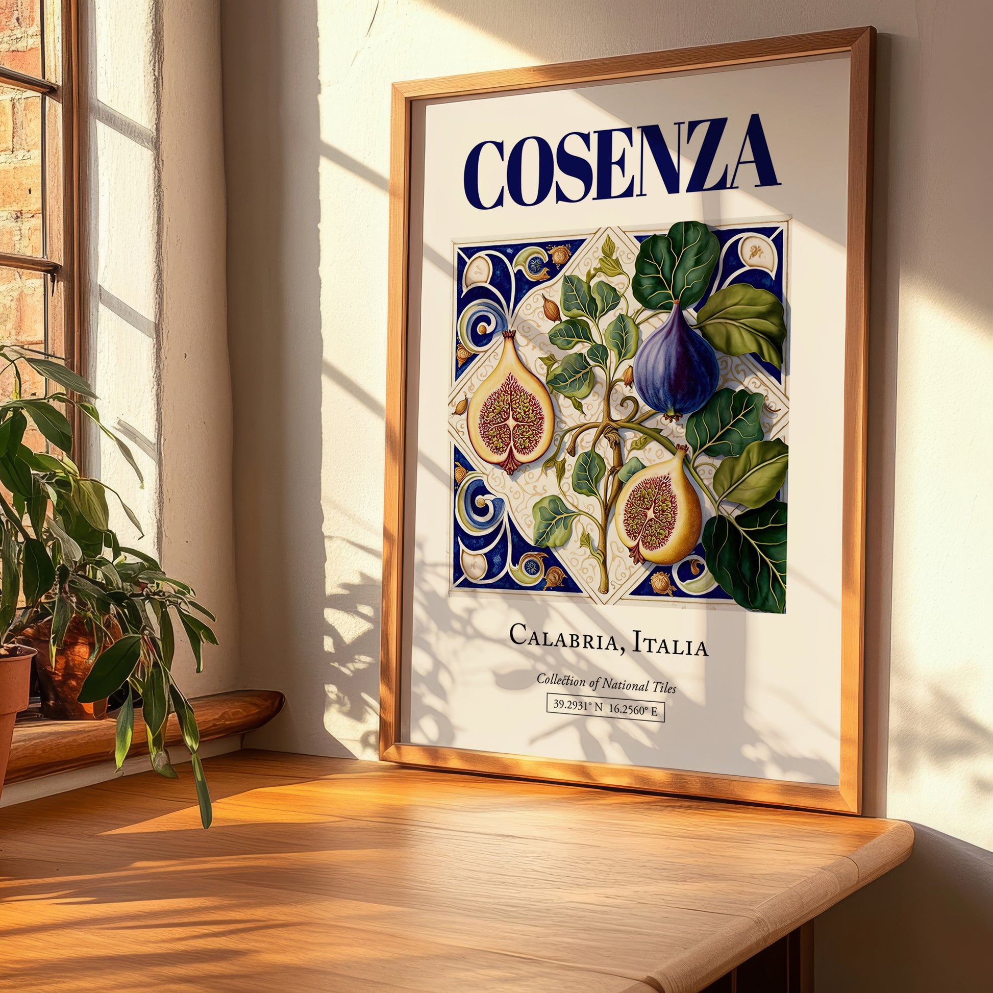 Cosenza, Italy – Travel Poster, clean layout with no caption