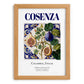 Cosenza, Italy – Travel Poster, set in oak frame
