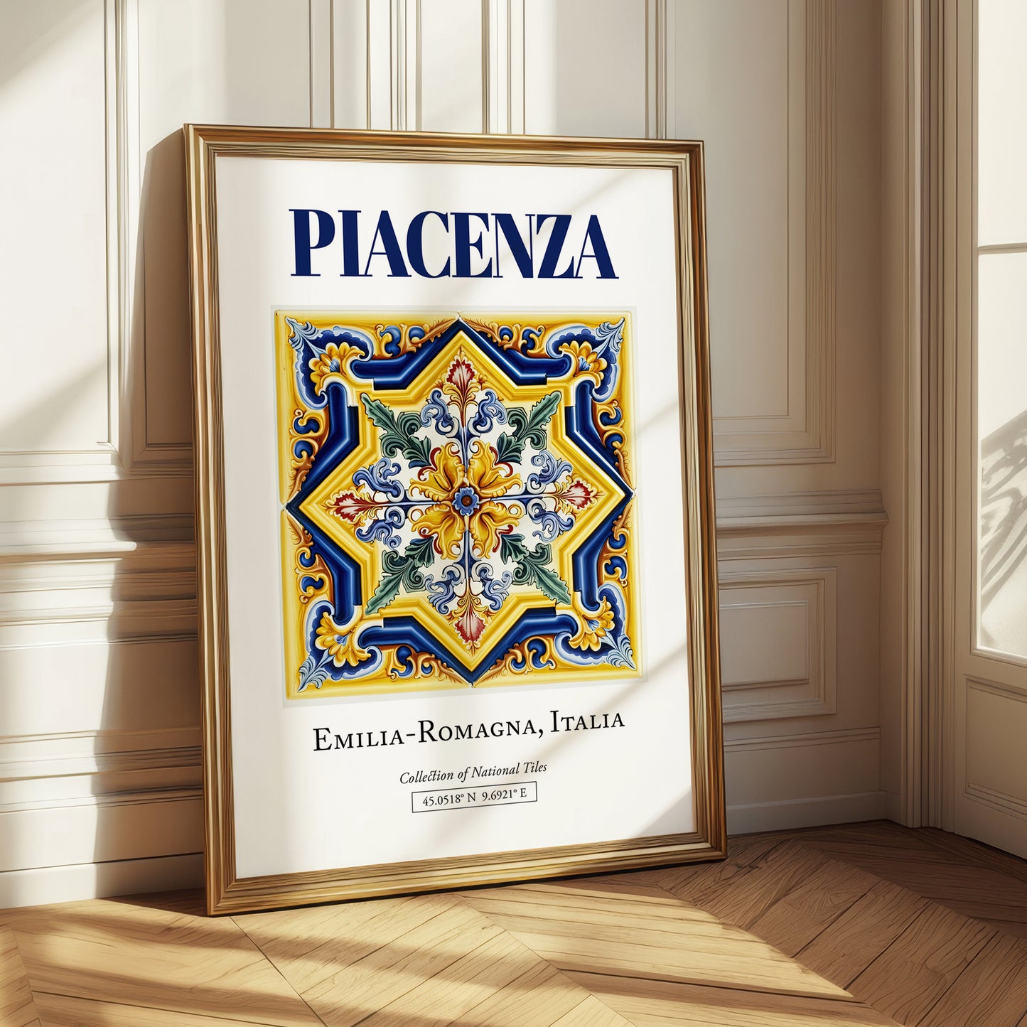 Piacenza, Italy – Travel Wall Art, styled in a charming Paris street view