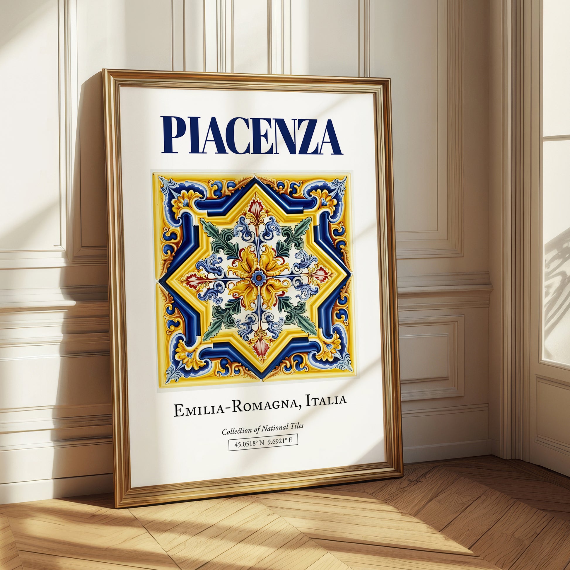 Piacenza, Italy – Travel Wall Art, styled in a charming Paris street view