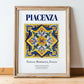 Piacenza, Italy – Travel Wall Art, in wooden frame leaning on the floor
