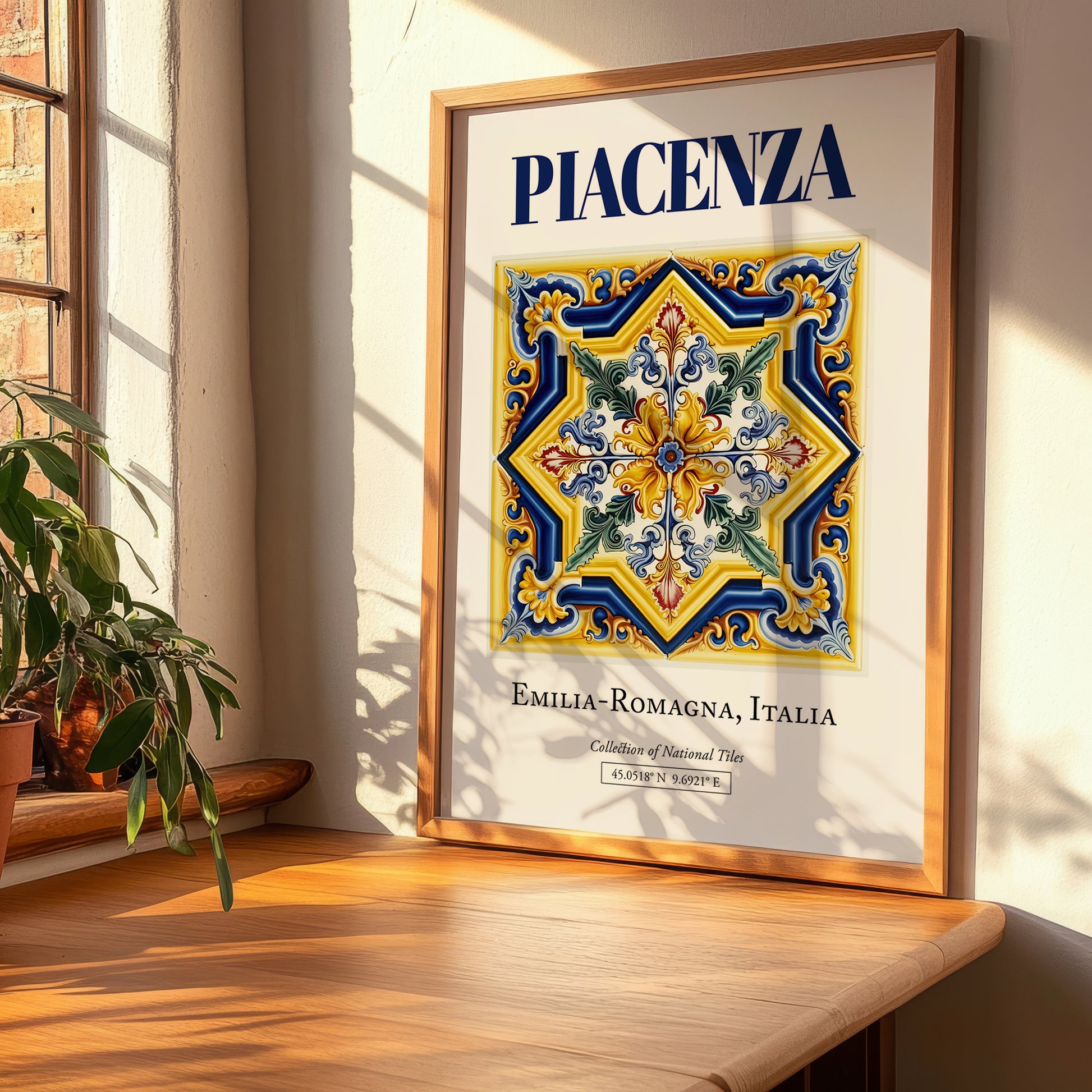 Piacenza, Italy – Travel Wall Art, clean layout with no caption