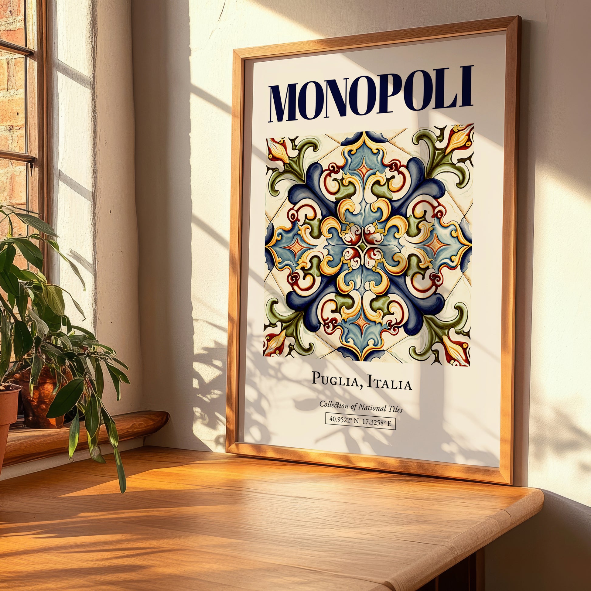 Monopoli, Italy – Travel Poster, clean layout with no caption