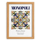 Monopoli, Italy – Travel Poster, set in oak frame