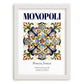 Monopoli, Italy – Travel Poster, placed in minimal white frame