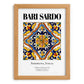 Bari Sardo, Italy – Travel Poster, set in oak frame