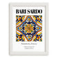 Bari Sardo, Italy – Travel Poster, placed in minimal white frame