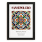 Sansepolcro, Italy – Minimalist Travel Print, in sleek black frame