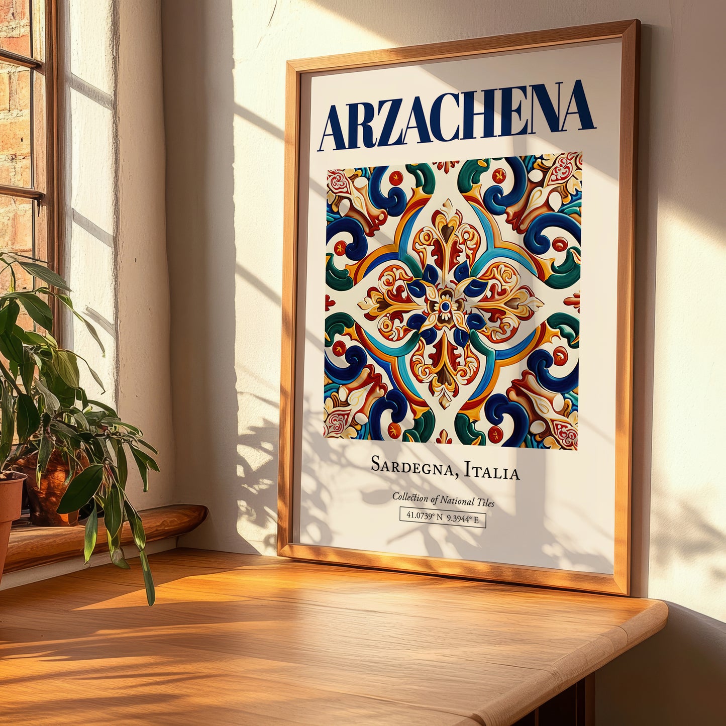 Arzachena, Italy – Travel Poster, clean layout with no caption