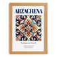 Arzachena, Italy – Travel Poster, set in oak frame