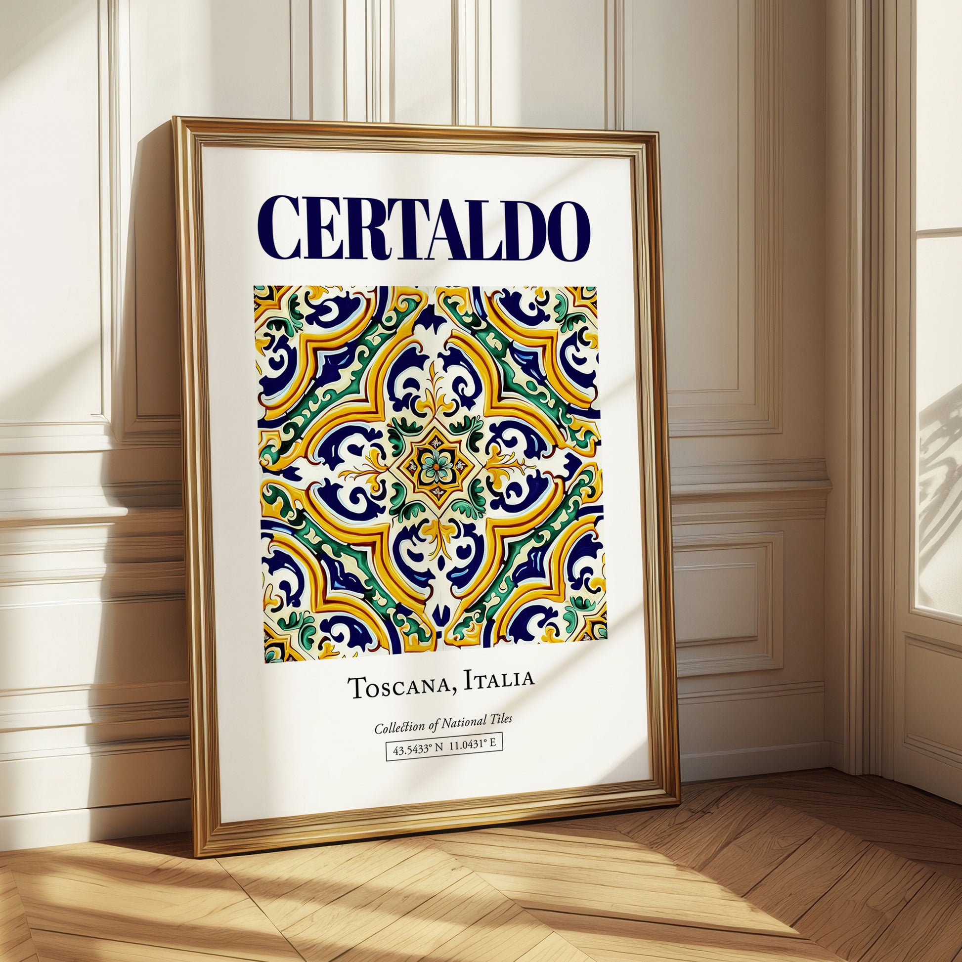 Certaldo, Italy – Travel Print, styled in a charming Paris street view