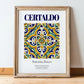 Certaldo, Italy – Travel Print, in wooden frame leaning on the floor