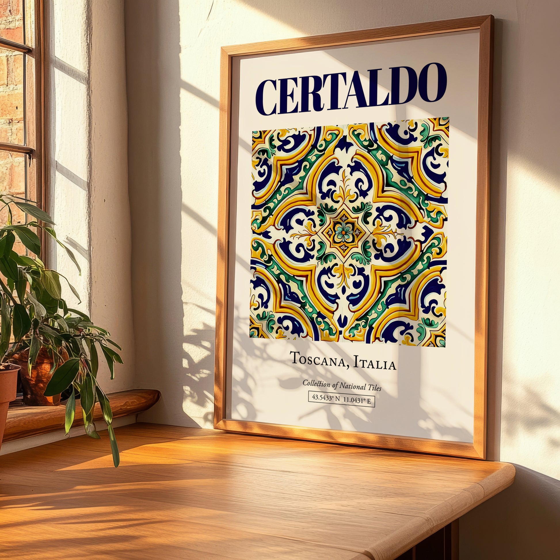 Certaldo, Italy – Travel Print, clean layout with no caption