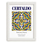 Certaldo, Italy – Travel Print, placed in minimal white frame