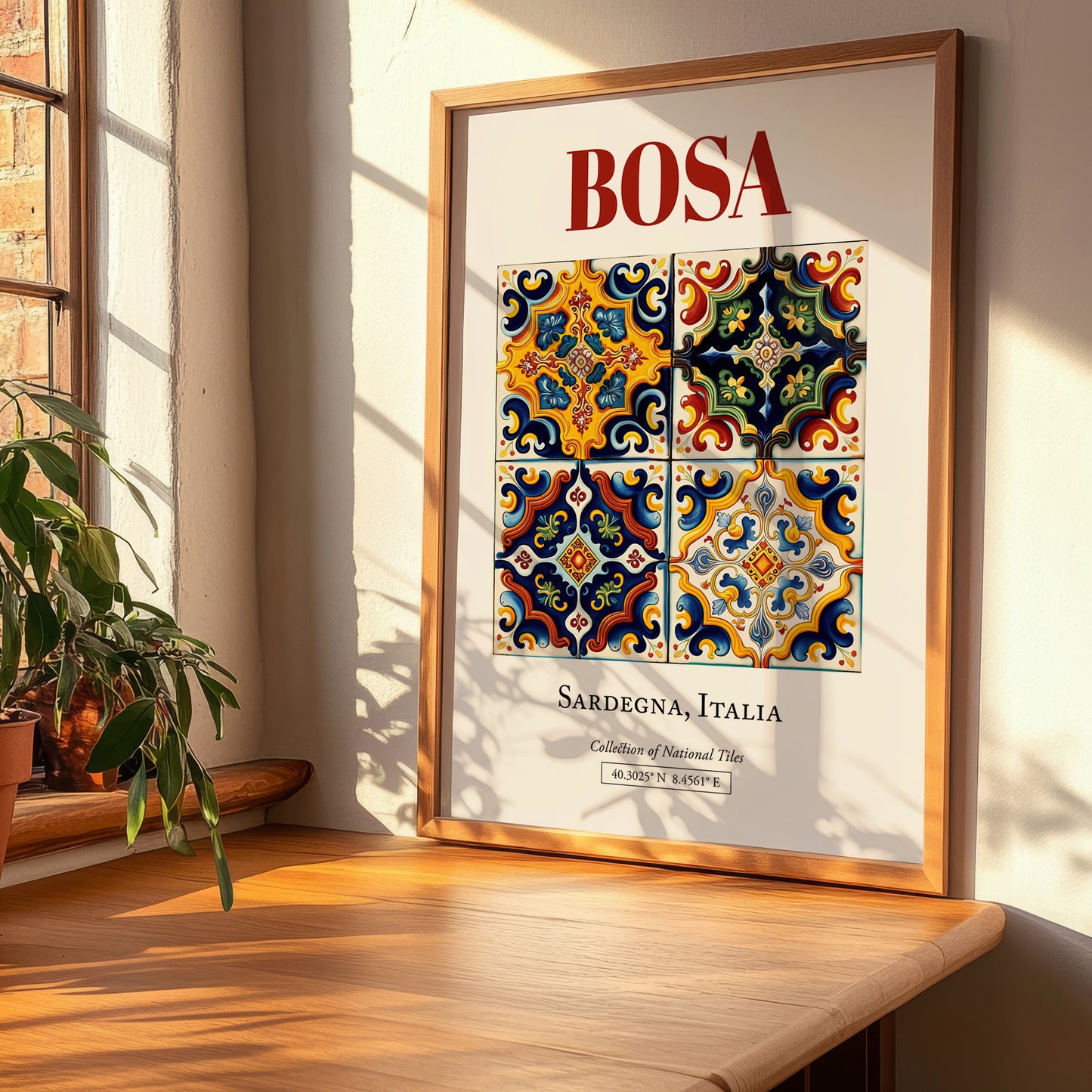 Bosa, Italy – Travel Wall Art, clean layout with no caption