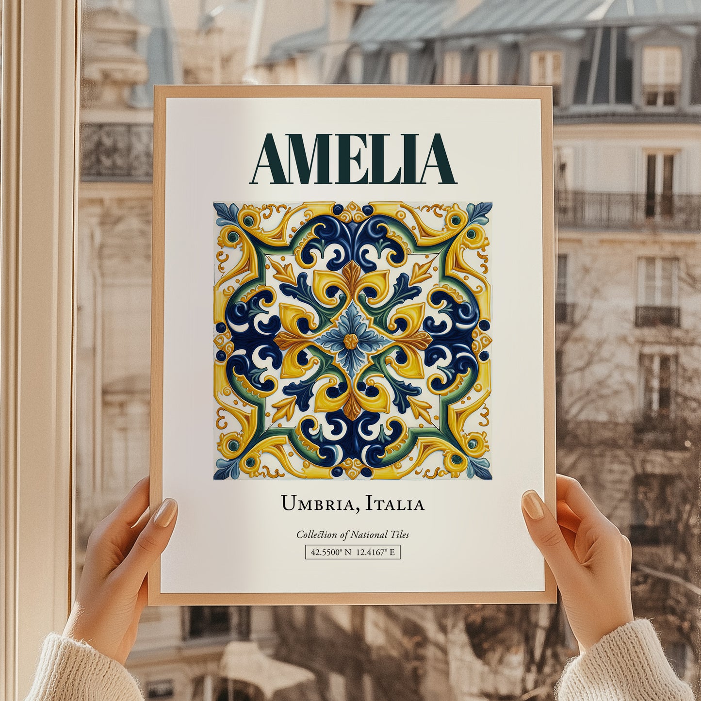 Amelia, Italy – Minimalist Travel Print